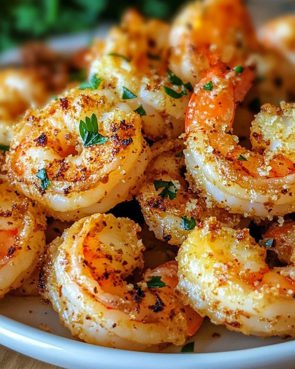 Air Fryer Knoblauch Parmesan Garnelen