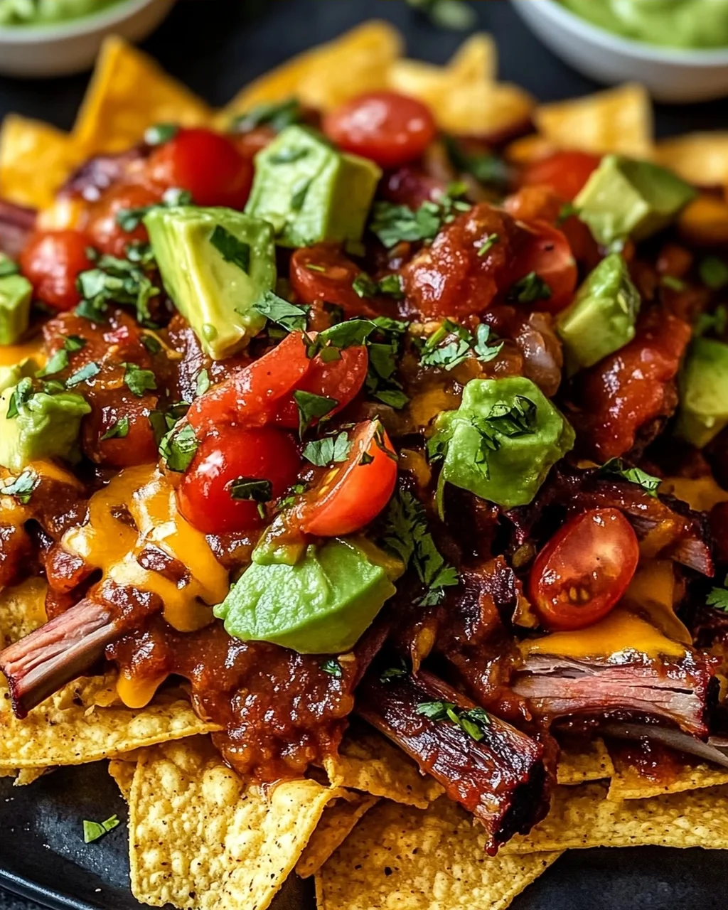BBQ-Rippchen-Nachos für den perfekten Genuss