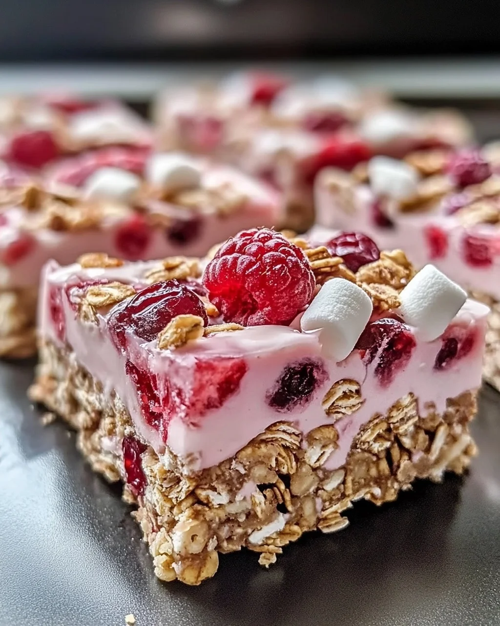 Beeren und Sahne Müsli-Riegel einfach selbst machen