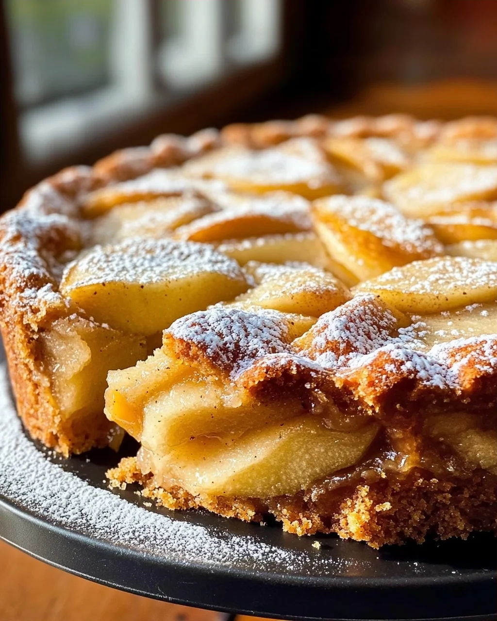 Bester gedeckter Apfelkuchen