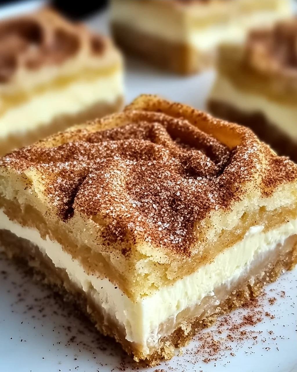 Churro Käsekuchen Riegel für köstliche Momente
