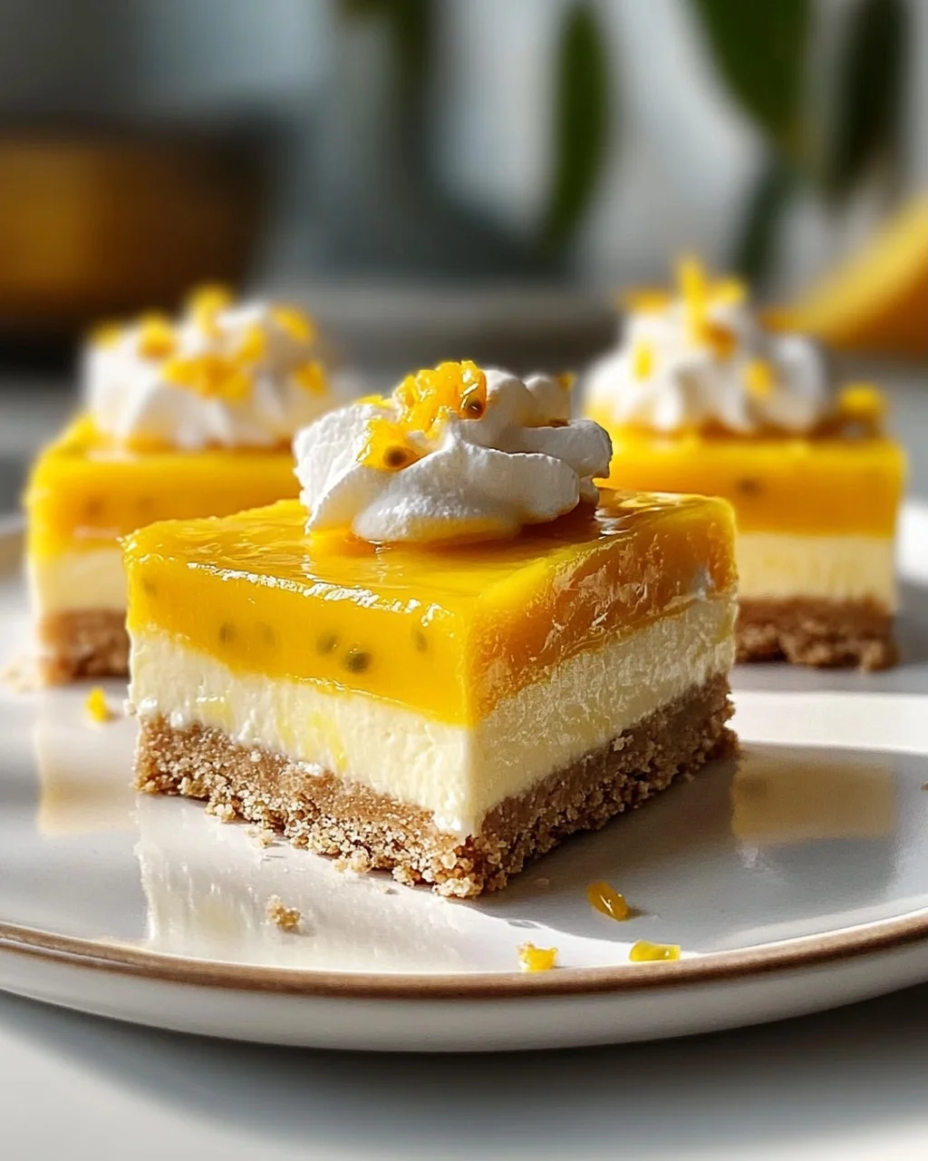 Cremige Mango-Passionsfrucht-Riegel: Tropischer Genuss!
