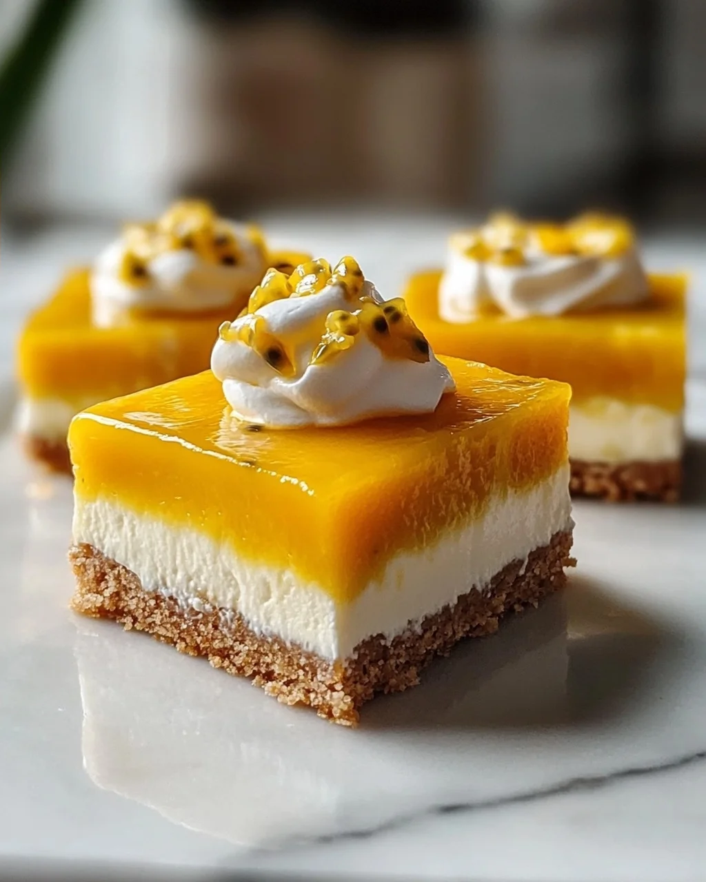 Cremige Mango-Passionsfrucht-Riegel: Tropischer Genuss!