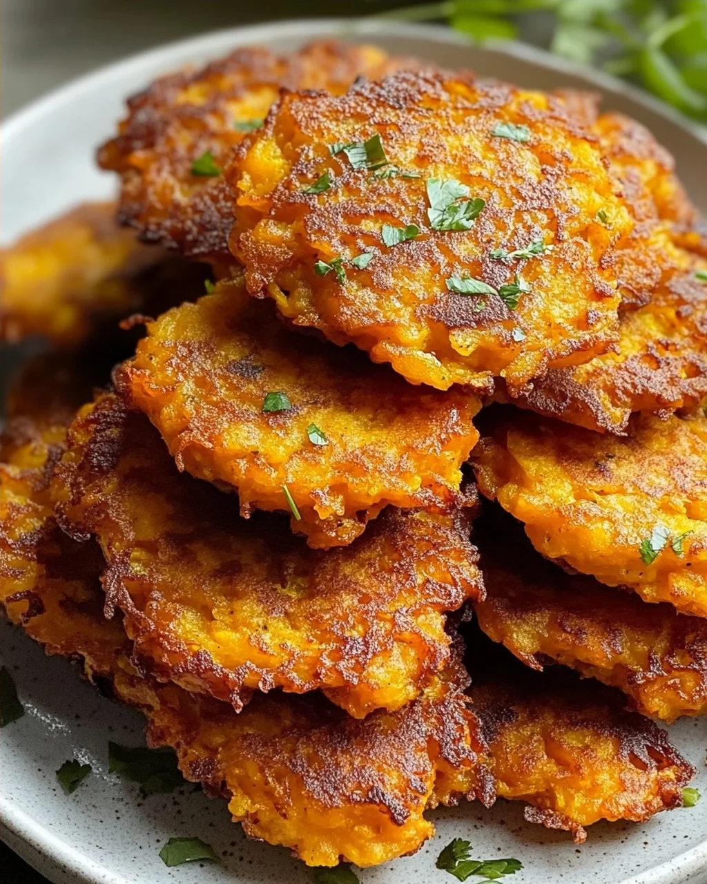 Crispy Butternut Squash Fritters mit Knoblauchdip Rezept