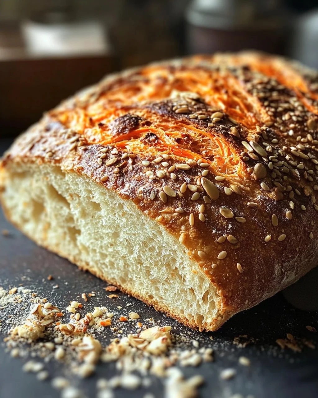 Dinkel Joghurt Brot mit Möhren - Rübli-Brot