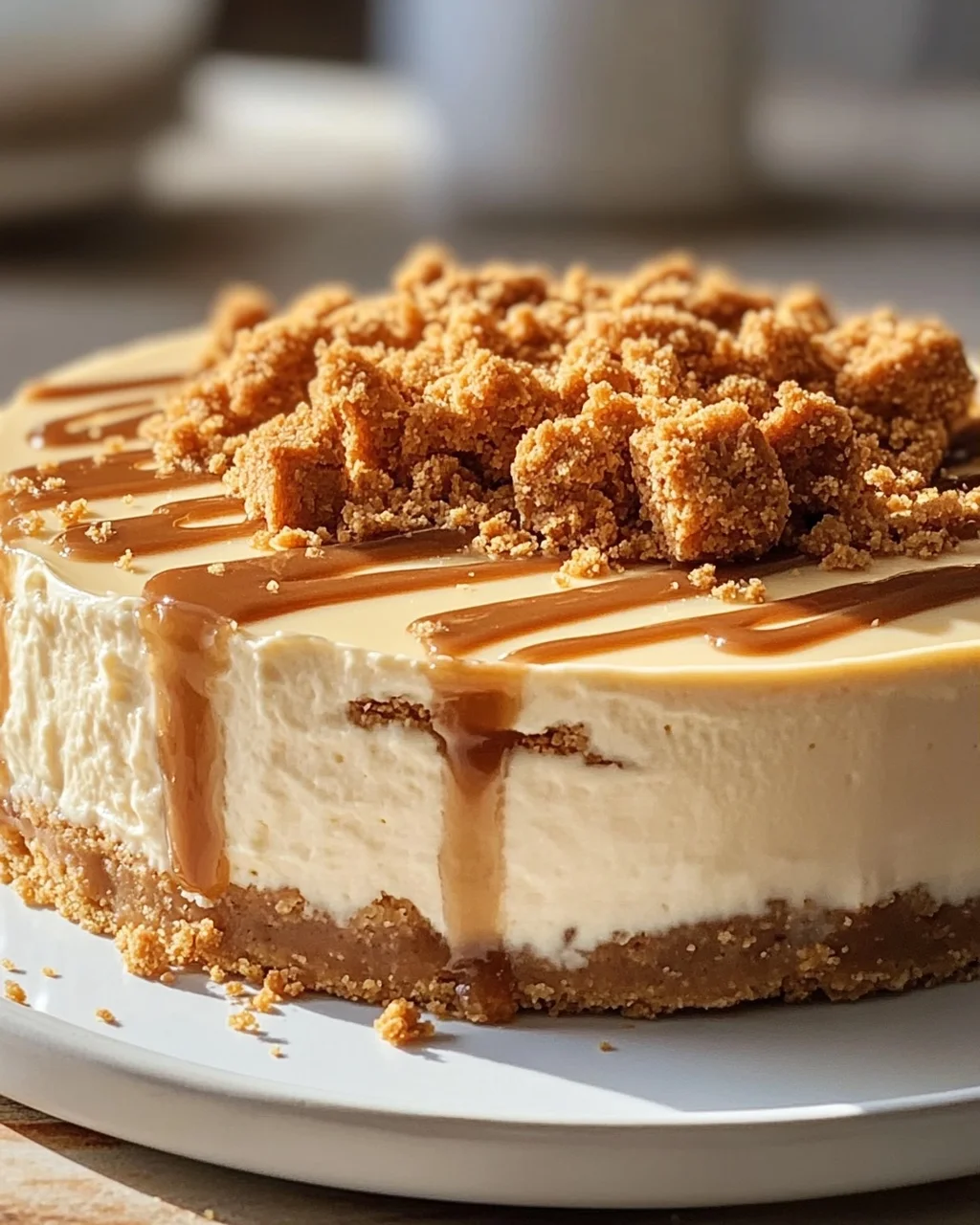 Einfacher Biscoff Cheesecake: Cremig-leckerer Genuss ohne Backen!