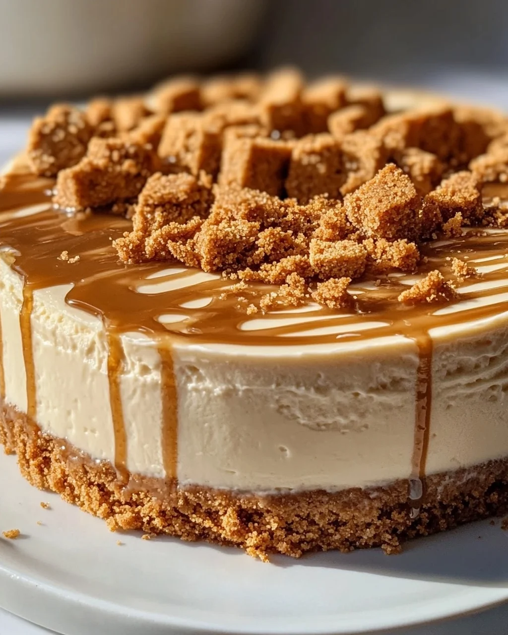 Einfacher Biscoff Cheesecake: Cremig-leckerer Genuss ohne Backen!