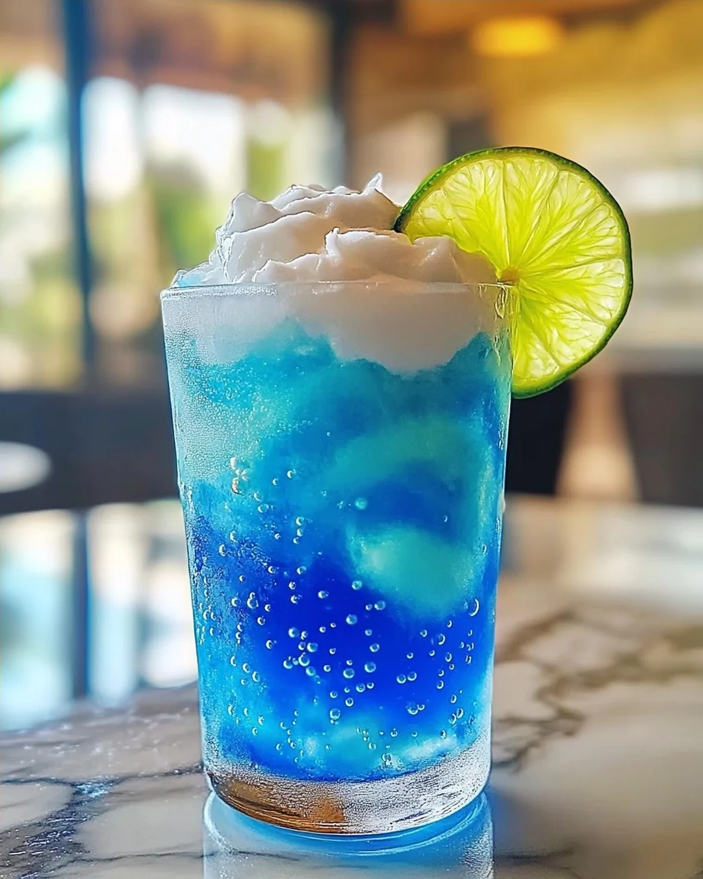 Elektrische Limette Schmutziges Soda für den Sommer