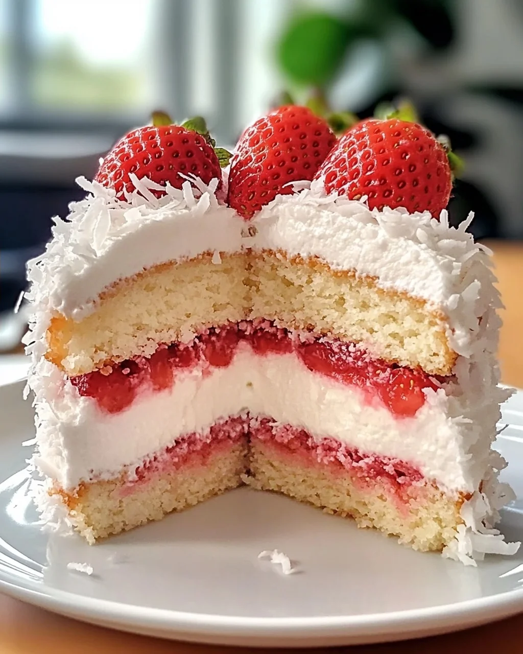 Erdbeer-Kokos-Schaumkuchen leicht gemacht