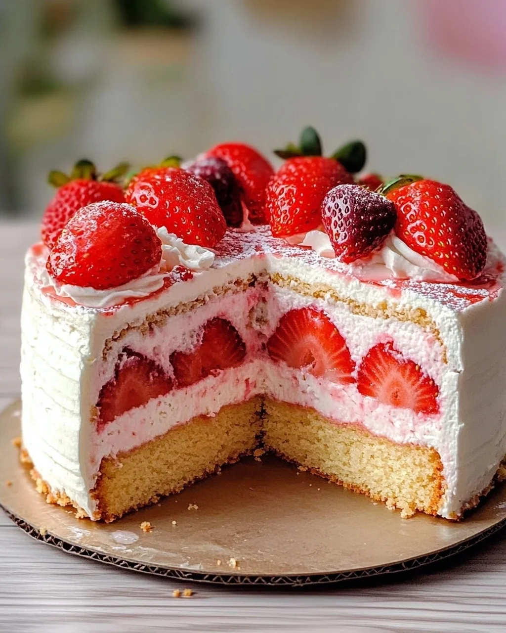 Erdbeertorte mit Joghurtcreme