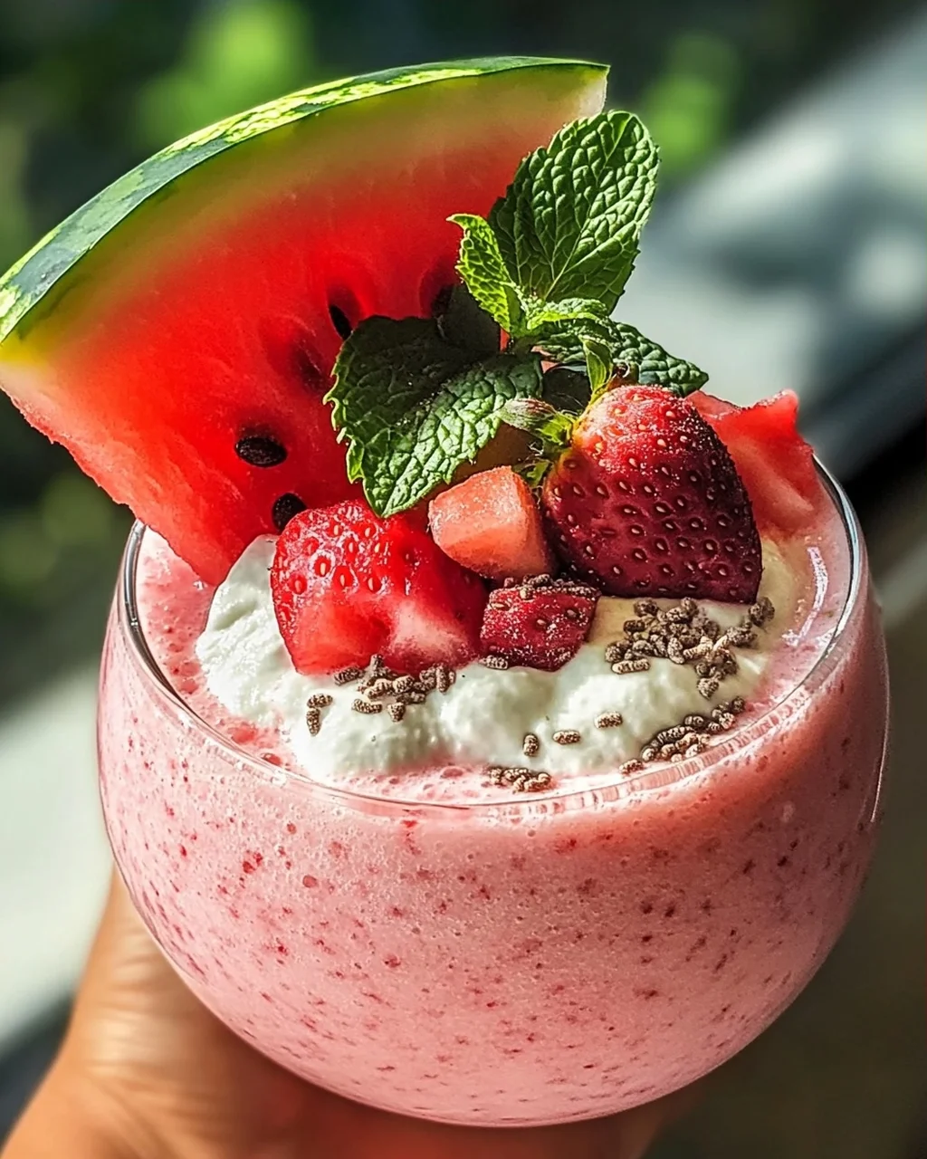 Erfrischender Wassermelonen-Smoothie für den Sommer