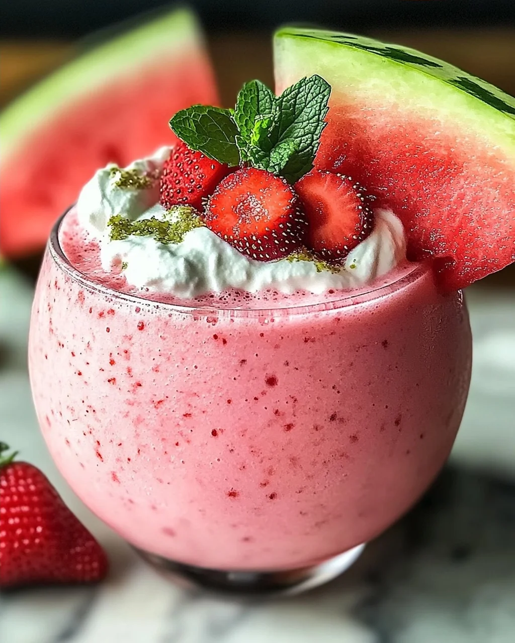 Erfrischender Wassermelonen-Smoothie für den Sommer