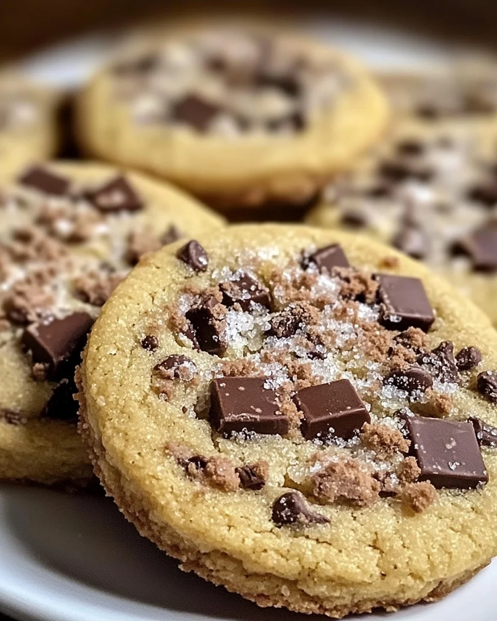 Espresso-Shortbread-Kekse mit Toffee-Stücken Rezept
