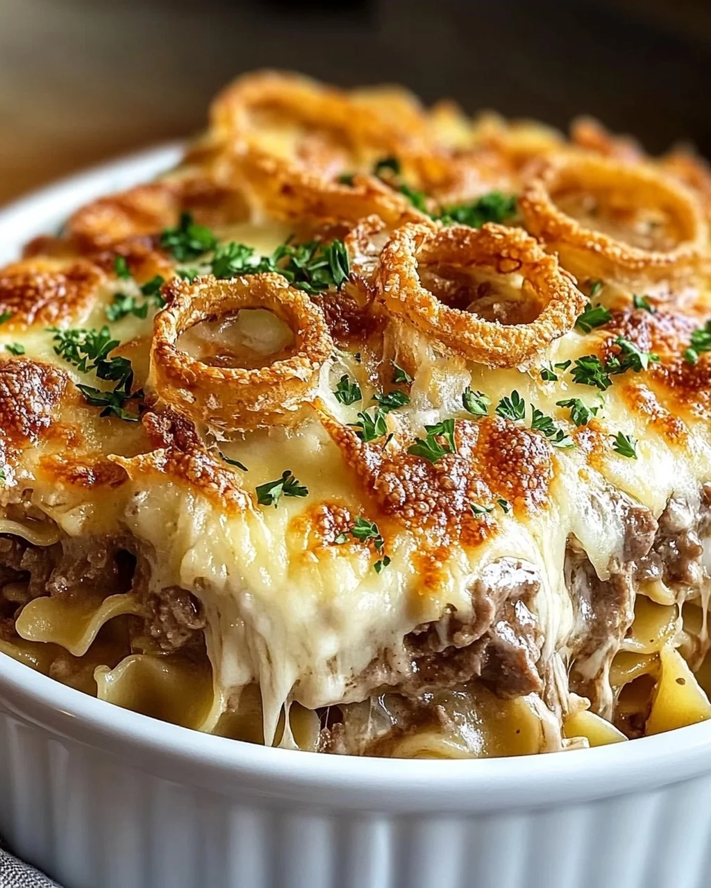French Onion Beef Casserole