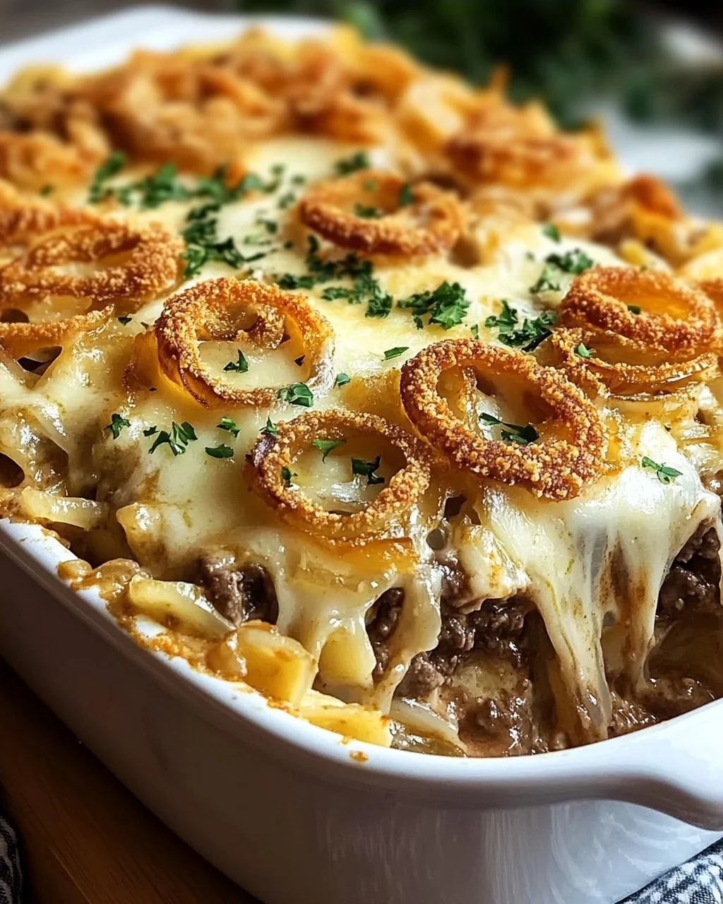French Onion Beef Casserole