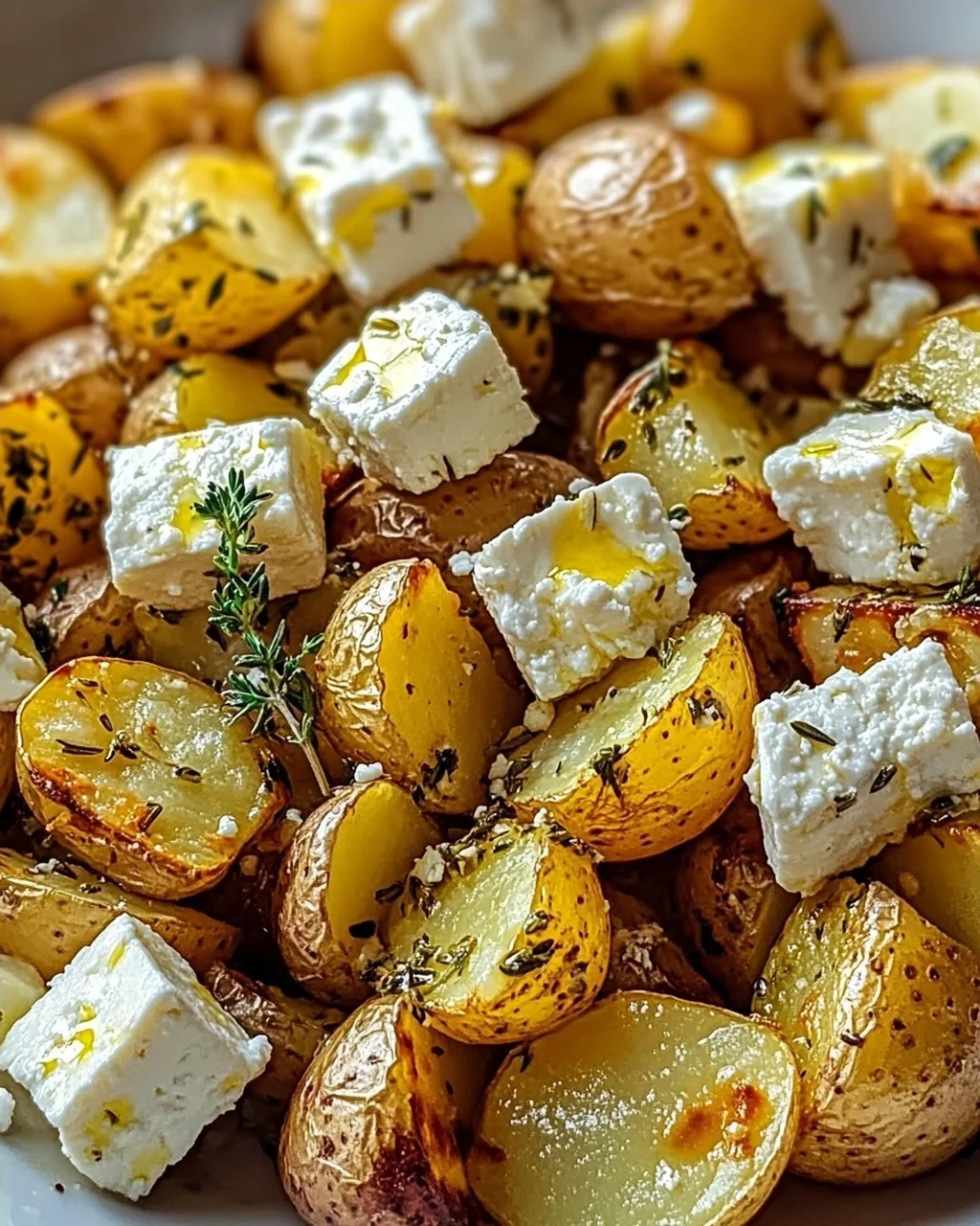 Gebratene Feta-Kartoffeln mit Zitrone: Ein Genuss!