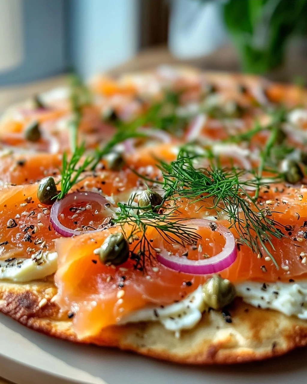 Geräucherter Lachs Frühstücks-Flatbread – Perfekt für den Start!
