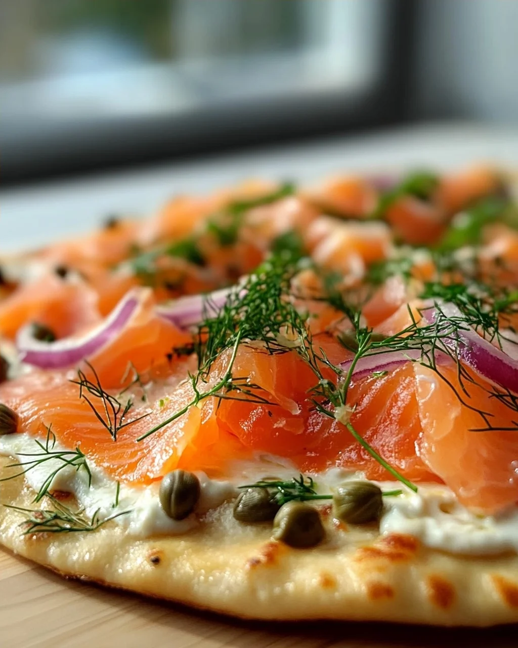 Geräucherter Lachs Frühstücks-Flatbread – Perfekt für den Start!