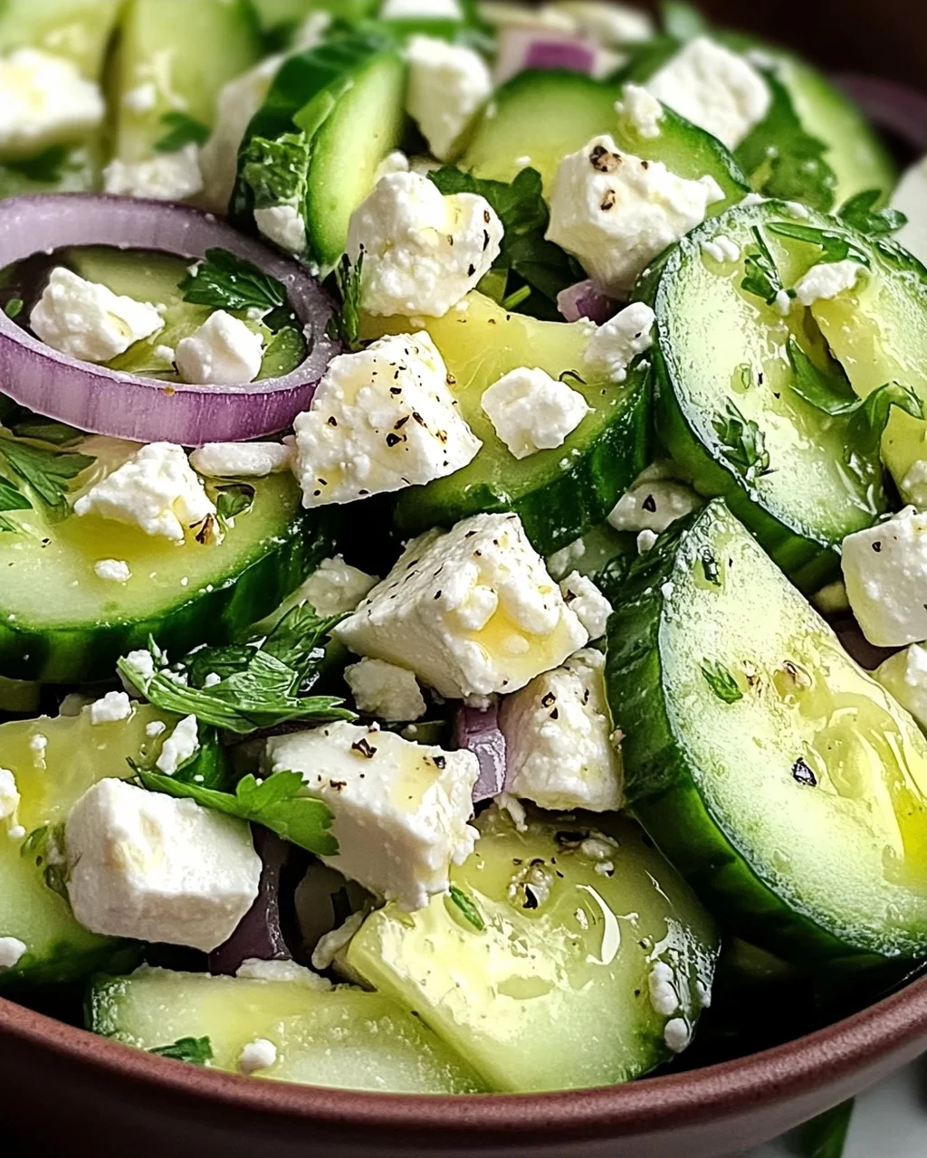 Gurken-Avocado-Salat mit Feta