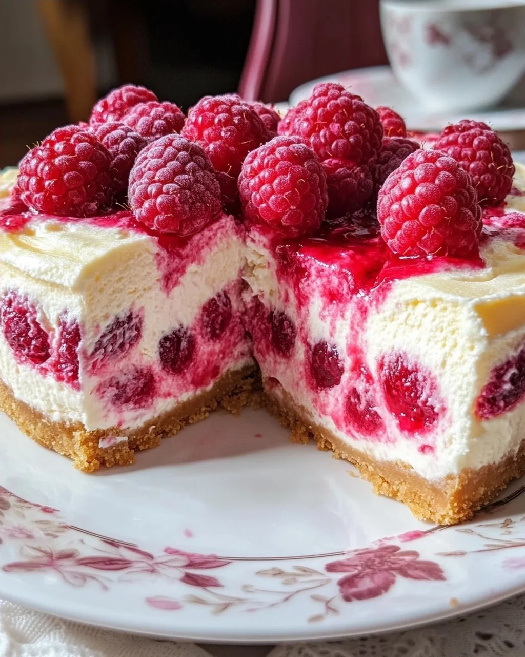Himbeer Schmand Cheesecake
