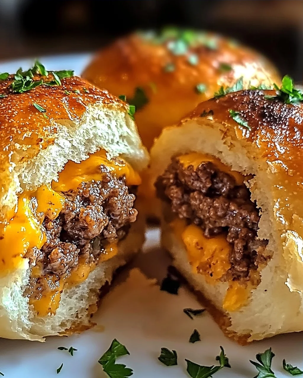Knoblauch Parmesan Cheeseburger Bomben – Ein Genuss zum Verlieben