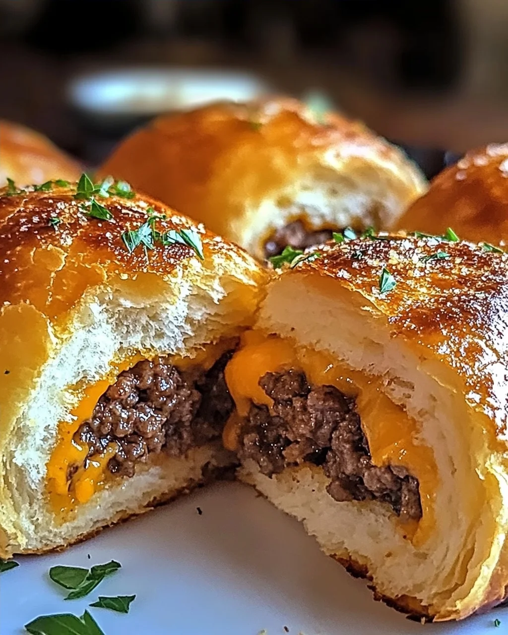 Knoblauch Parmesan Cheeseburger Bomben – Ein Genuss zum Verlieben