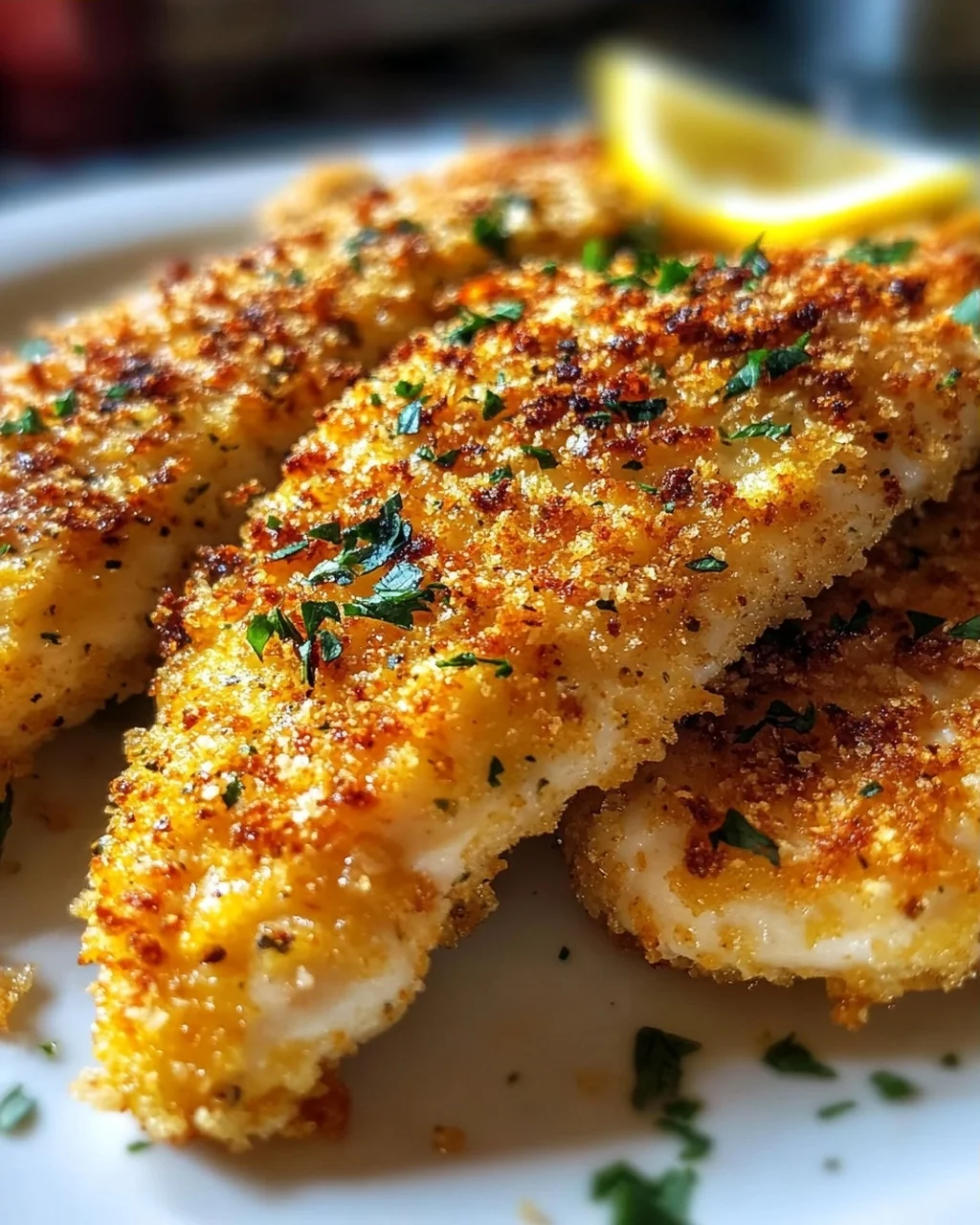Knuspriges Parmesan-Knoblauch Hähnchen vom Blech Rezept