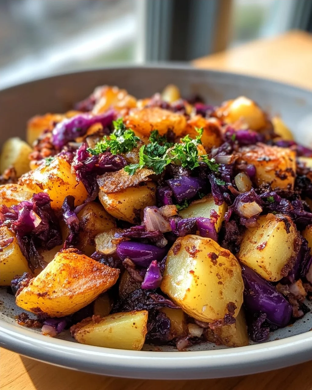 Köstliche Rotkohl Pfanne mit Kartoffeln: Einfach & Sättigend