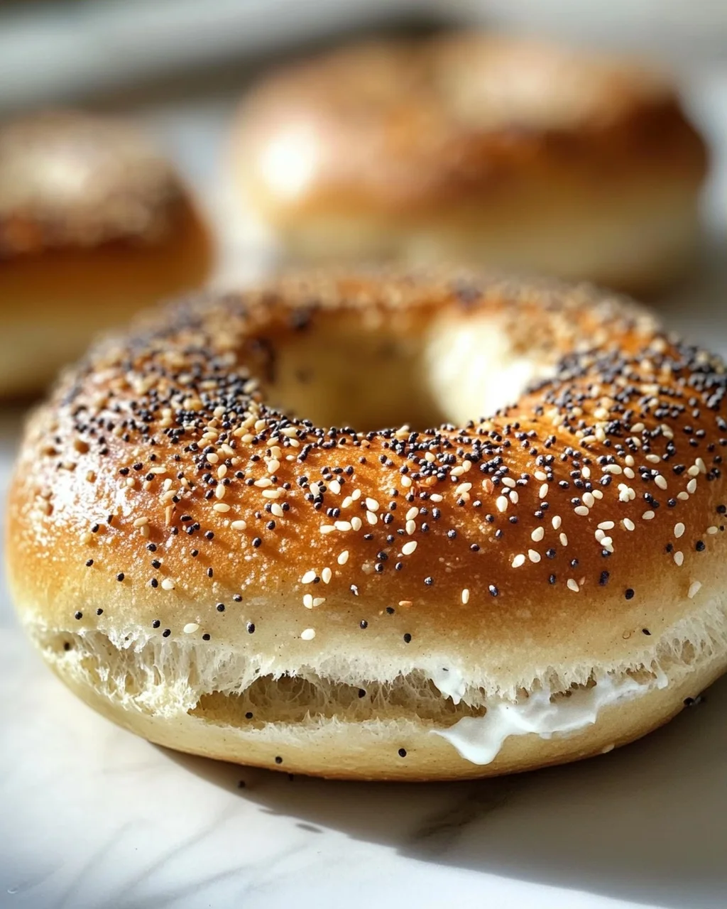 Leckere Protein-Bagels mit Griechischem Joghurt selber machen