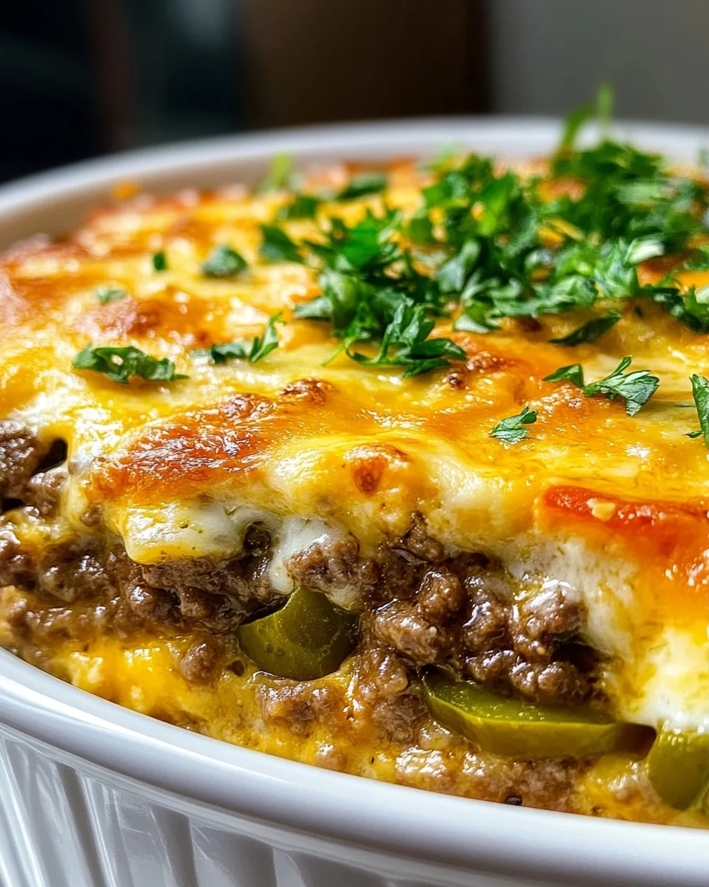 Low Carb Cheeseburger Auflauf: Herzhaft & Kohlenhydratarm