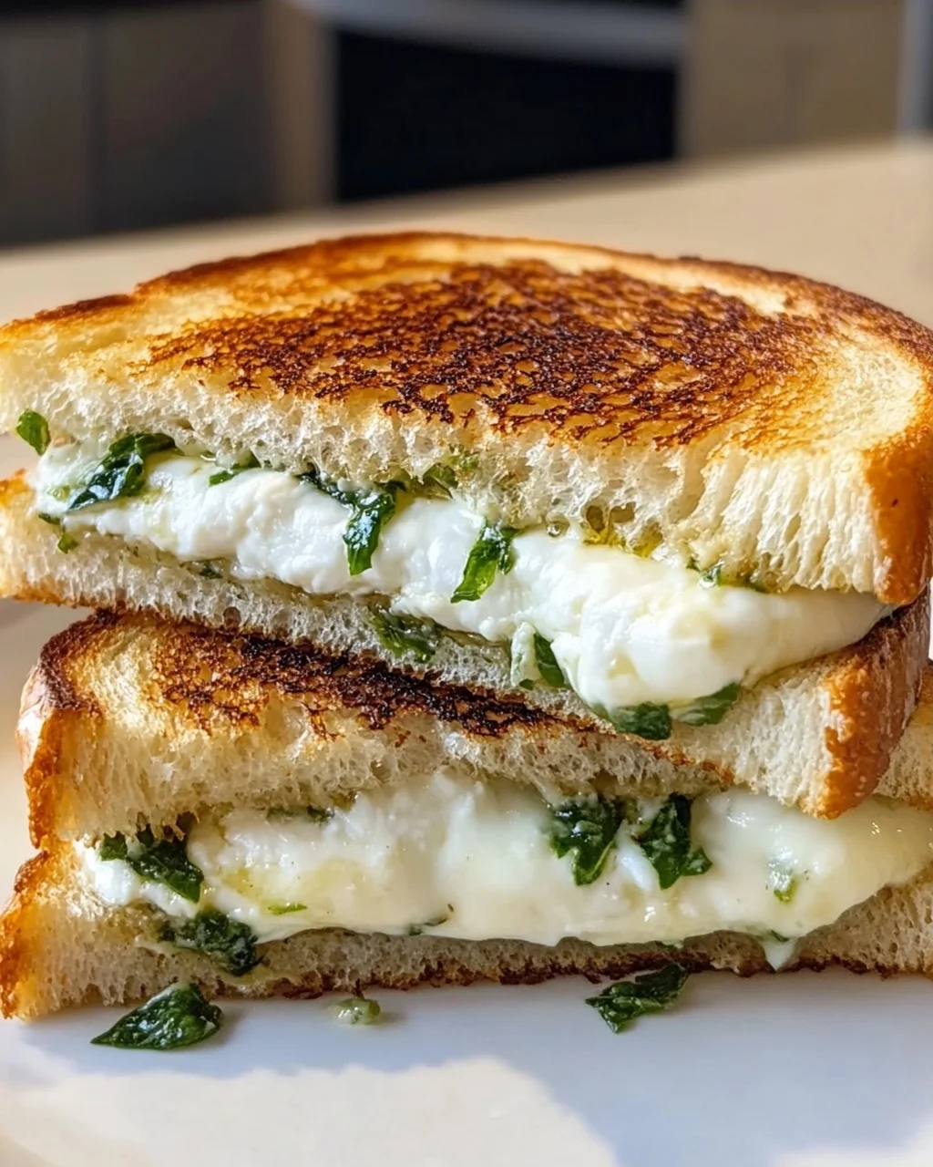 Melty Burrata Grilled Cheese Sandwich – Ein Genuss für Käseliebhaber!