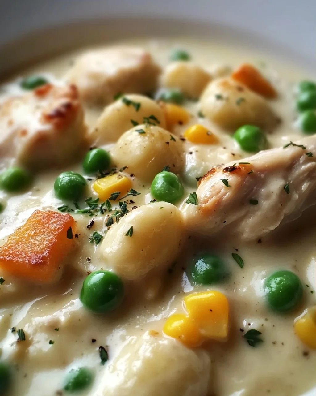 One Pot Gnocchi Hähnchen Pot Pie: Einfach, cremig, unwiderstehlich