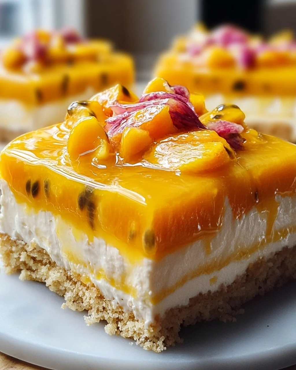 Pfirsich Maracuja Torte ohne Backen