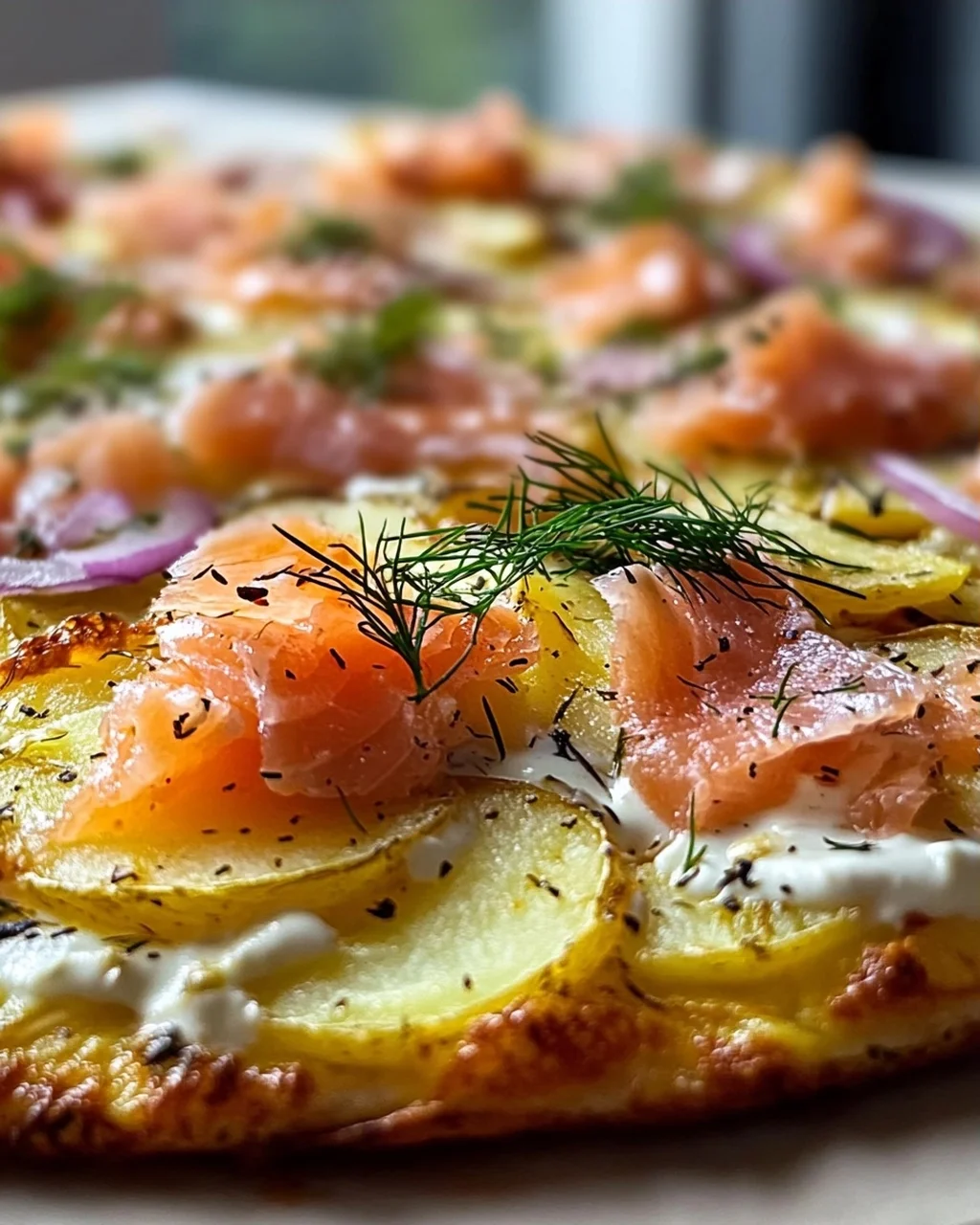 Rauchlachs Kartoffelpizza: Schnell, Cremig & Unwiderstehlich!