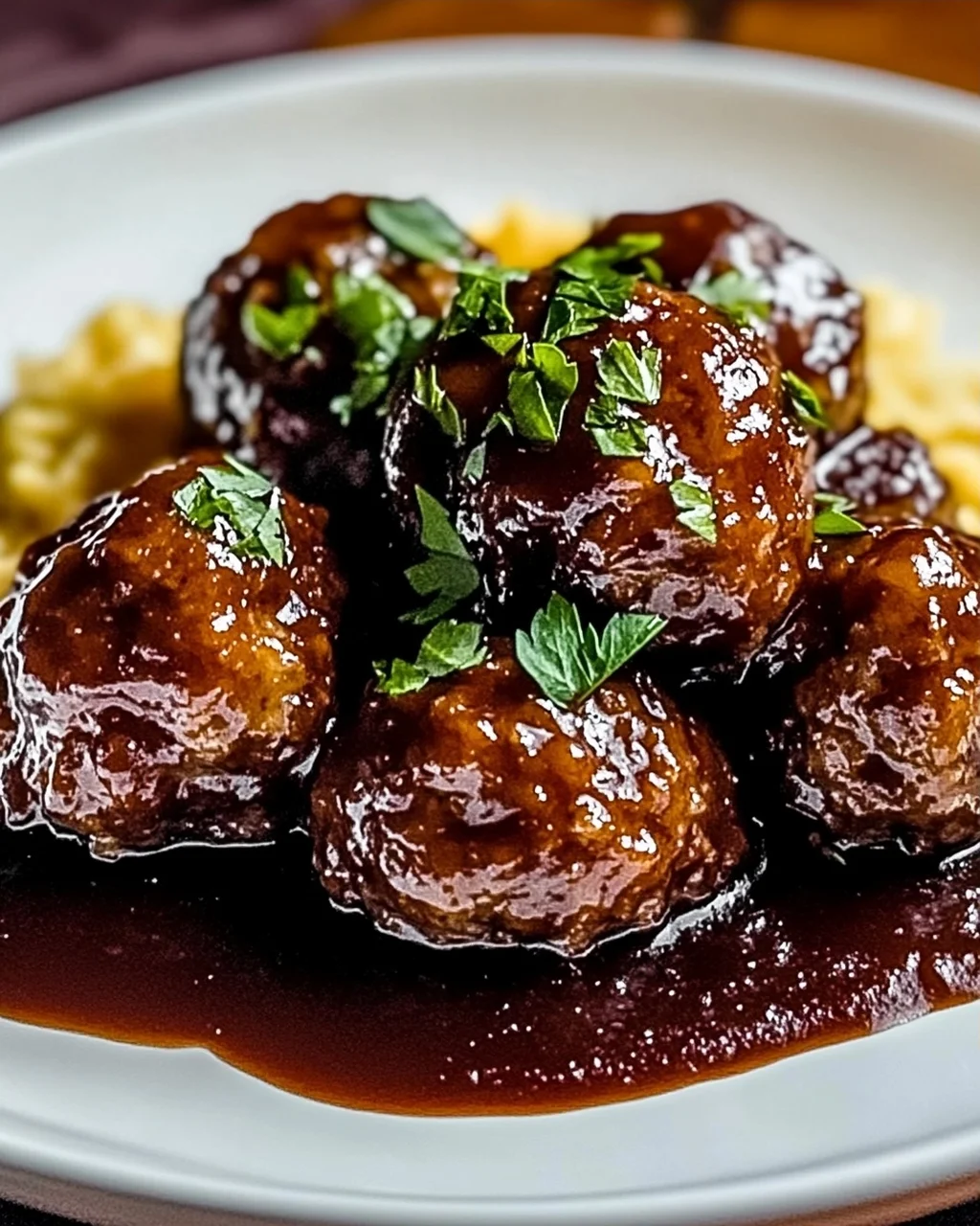 Rotwein Fleischbällchen für kalte Abende