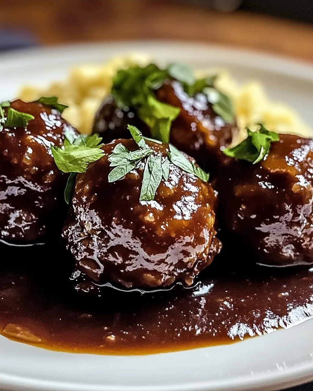 Rotwein Fleischbällchen für kalte Abende