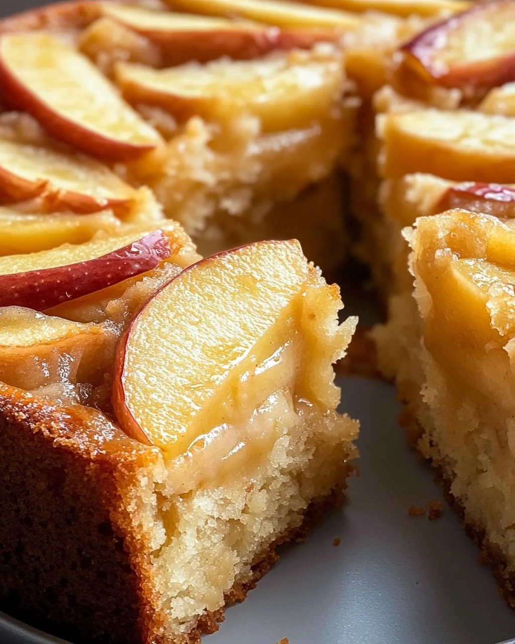 Saftiger Apfelkuchen mit Pudding
