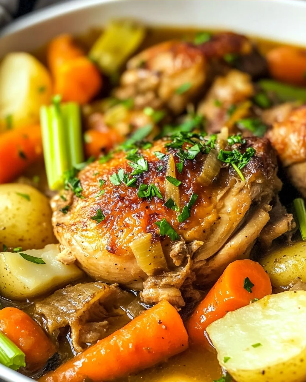 Saftiger Crockpot Chicken Pot Roast – Einfach & Lecker!