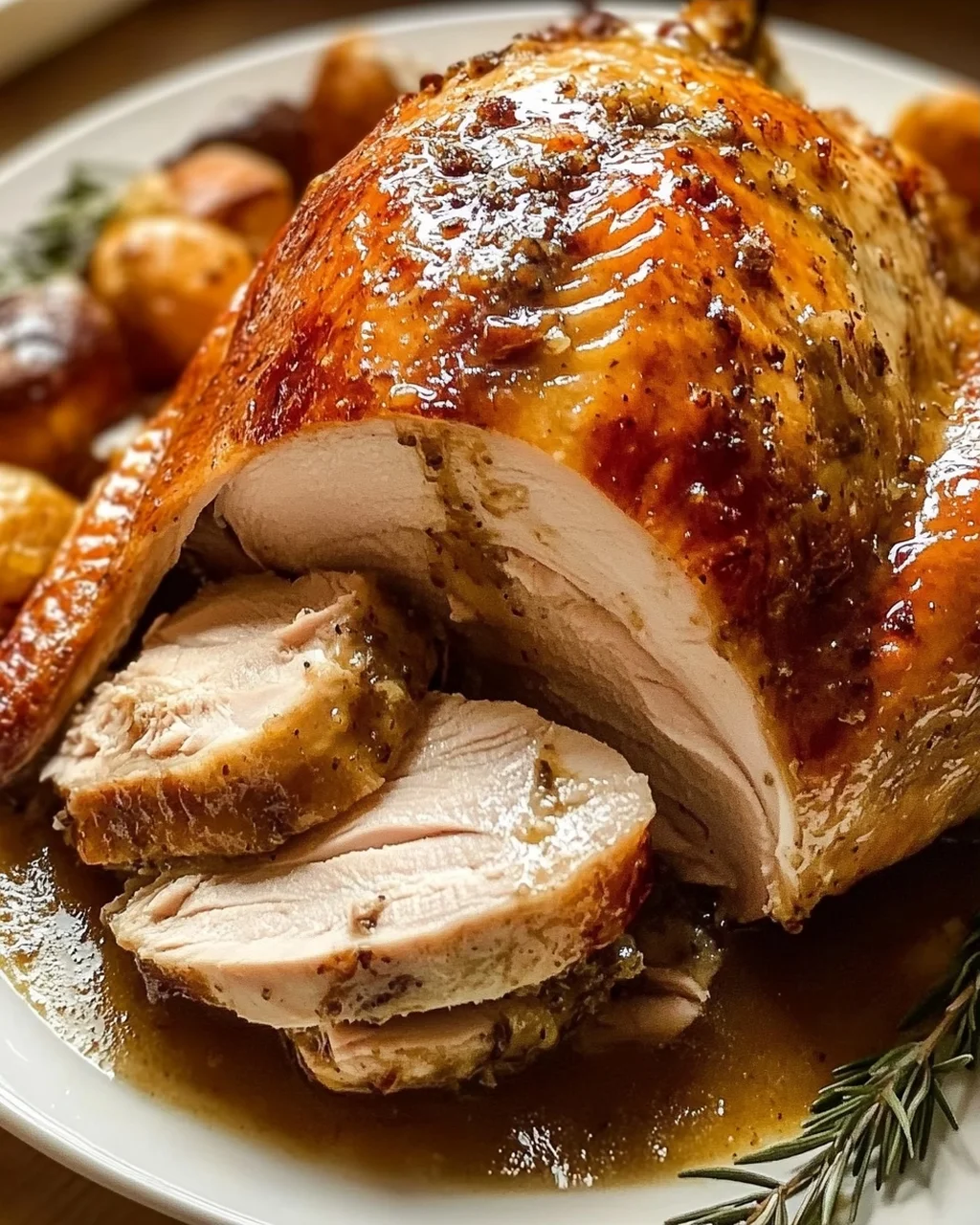 Saftiger Roast Turkey mit köstlicher Bratensauce