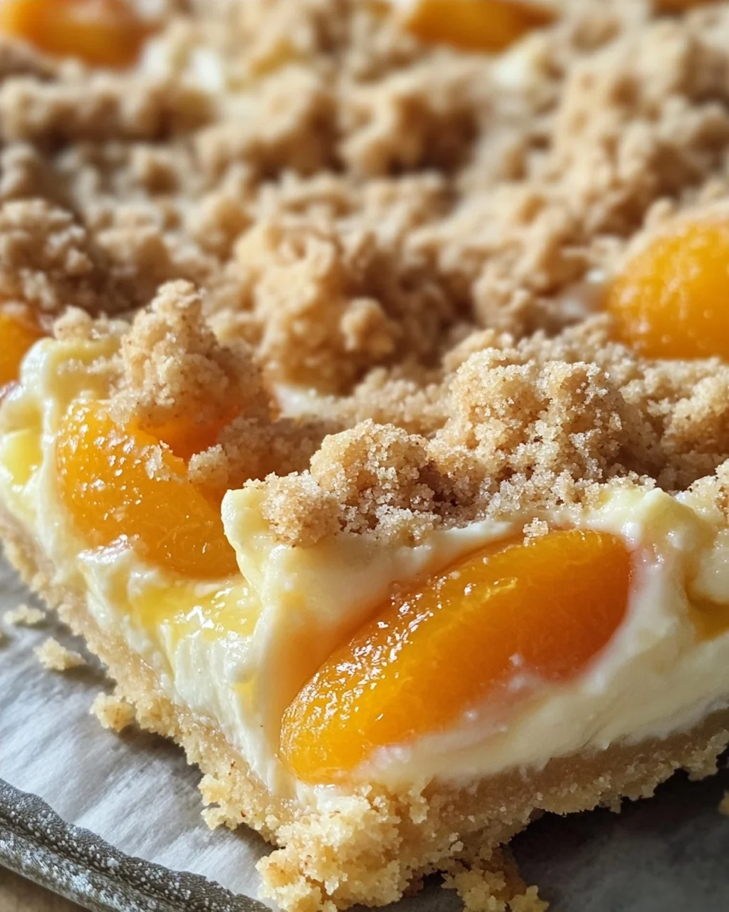 Sommerliche Aprikosentarte mit Skyr und Streuseln