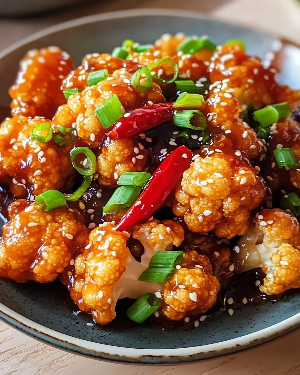 Sticky Sesame Cauliflower