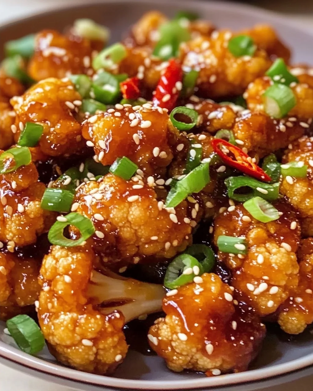 Sticky Sesame Cauliflower