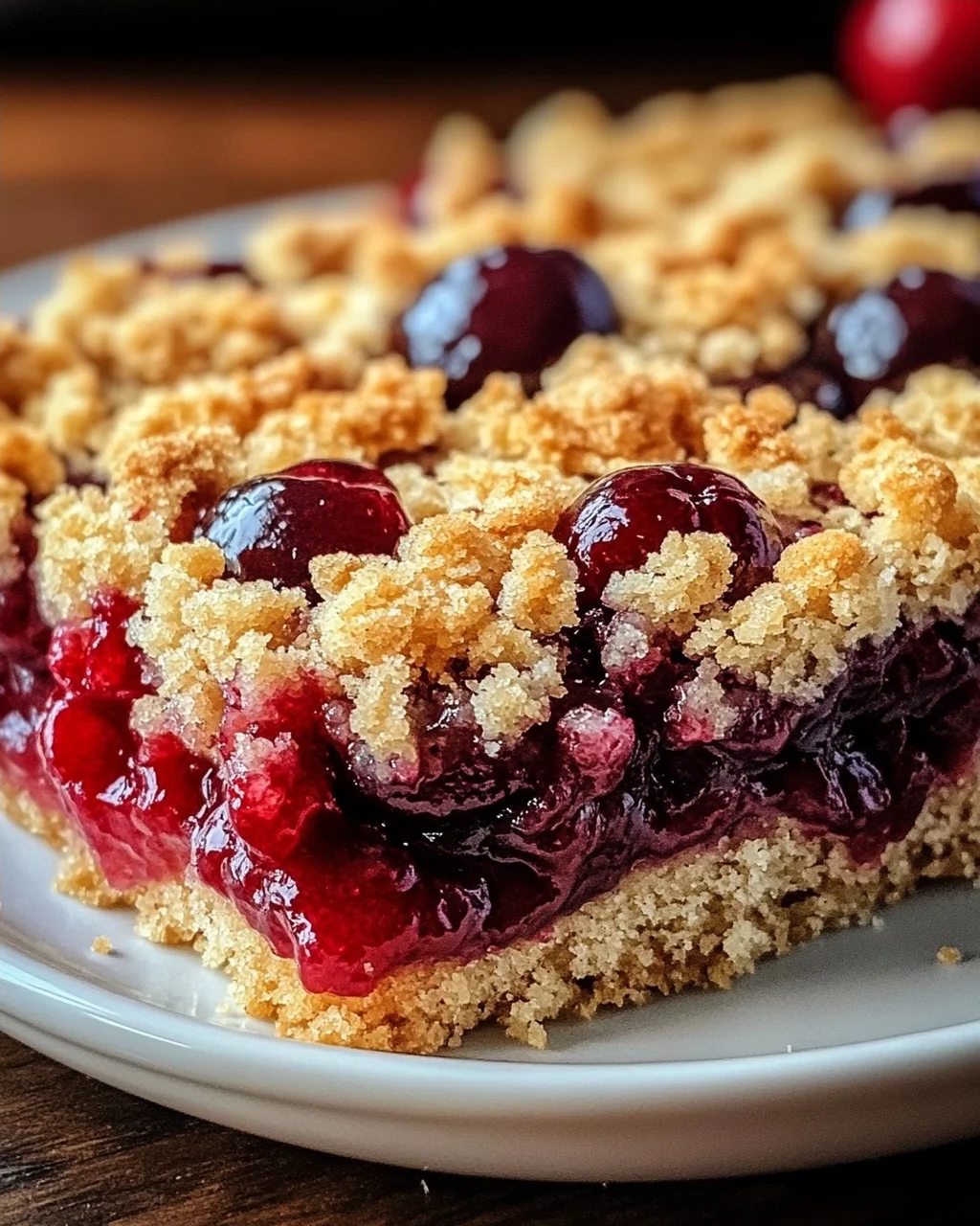 Streuselkuchen mit Kirschen vom Blech