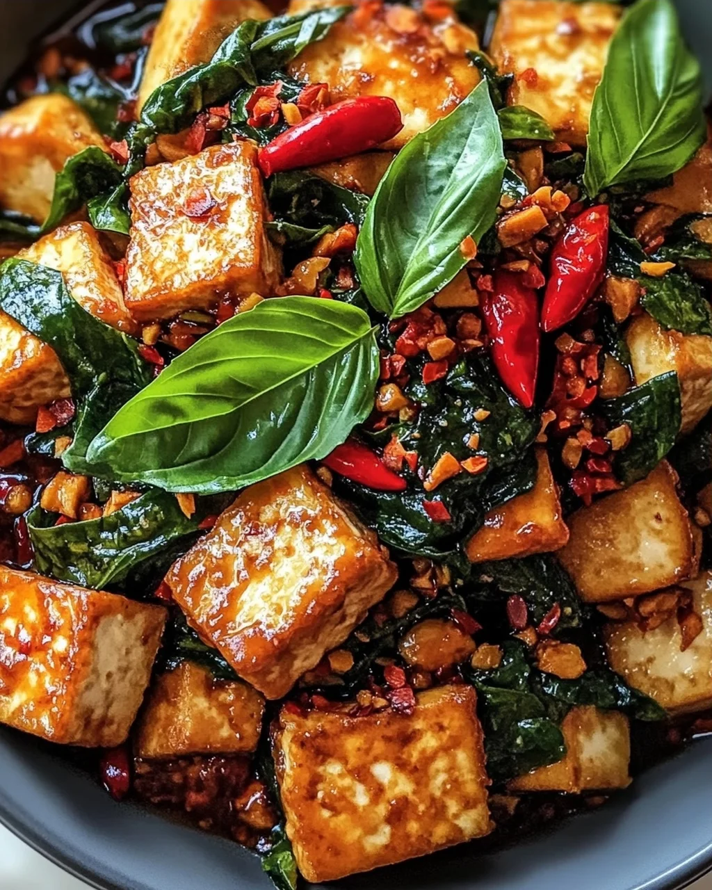 Thai-Basilikum-Tofu: Schnelles Wok-Rezept entdecken