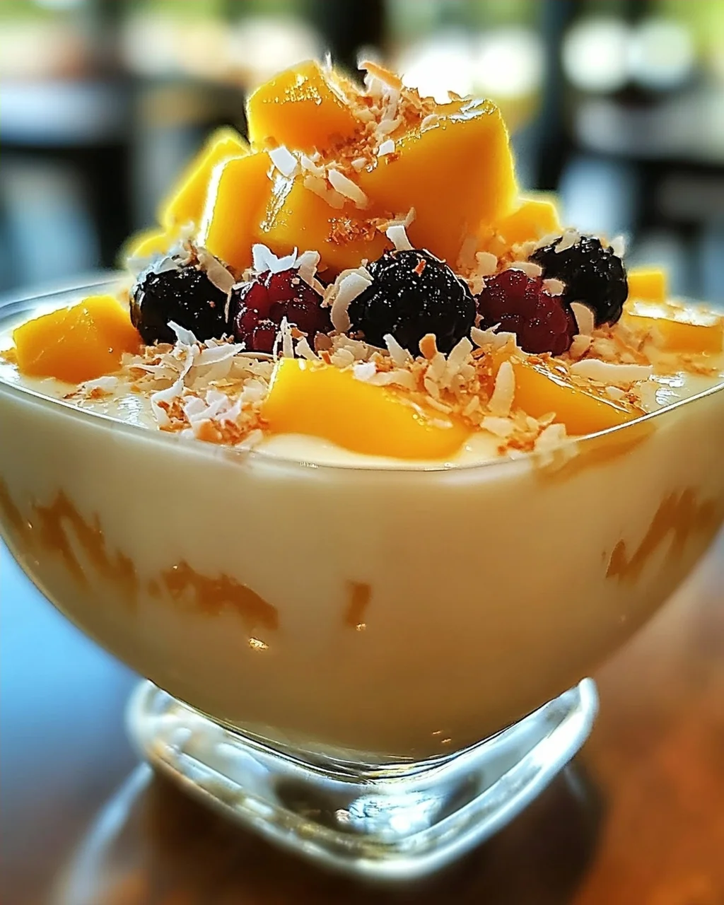 Thailändischer Kokosnuss-Pudding: Cremig und Lecker