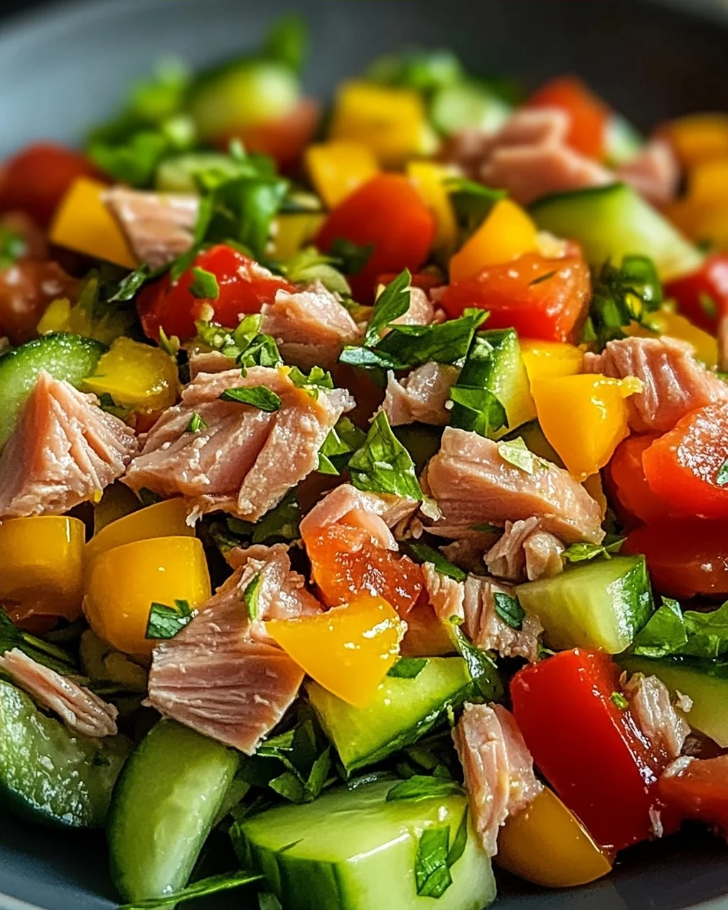 Thunfischsalat mit frischem Gemüse