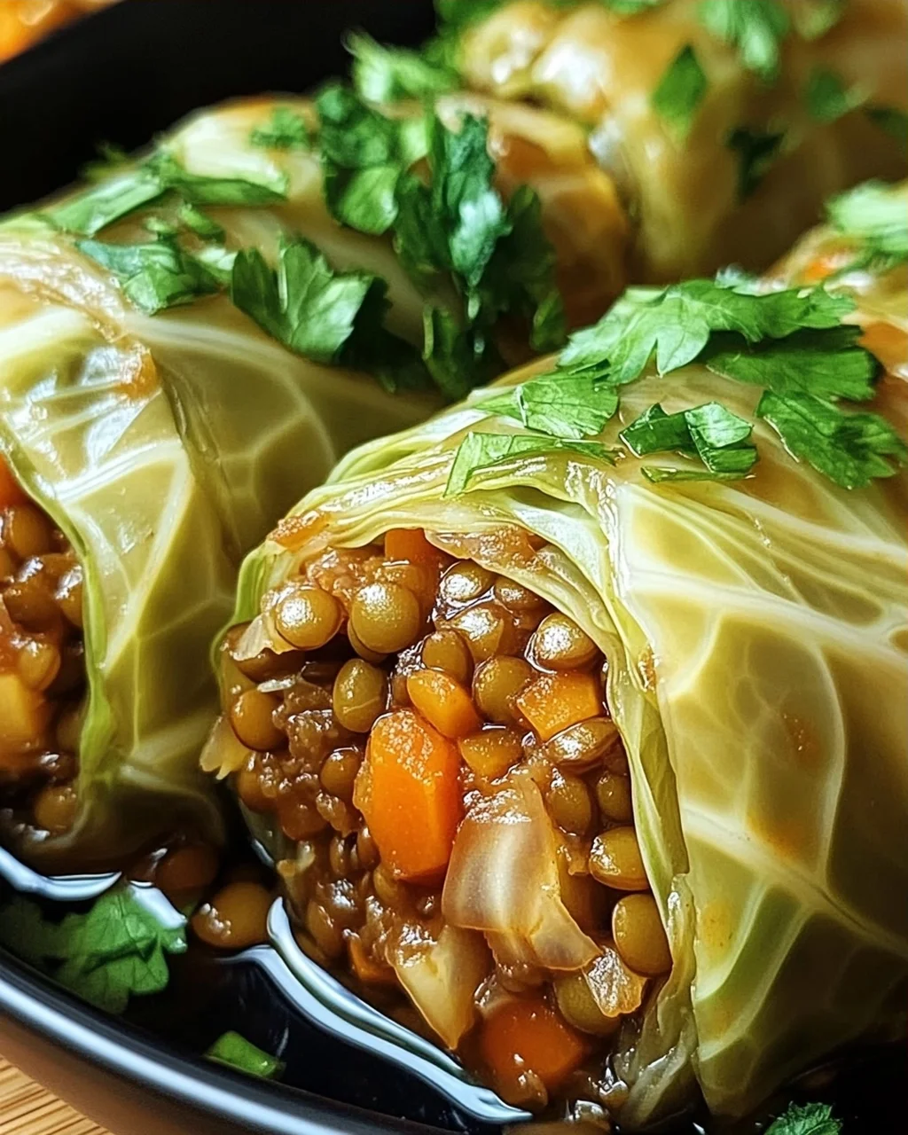 Vegane Kohlrouladen