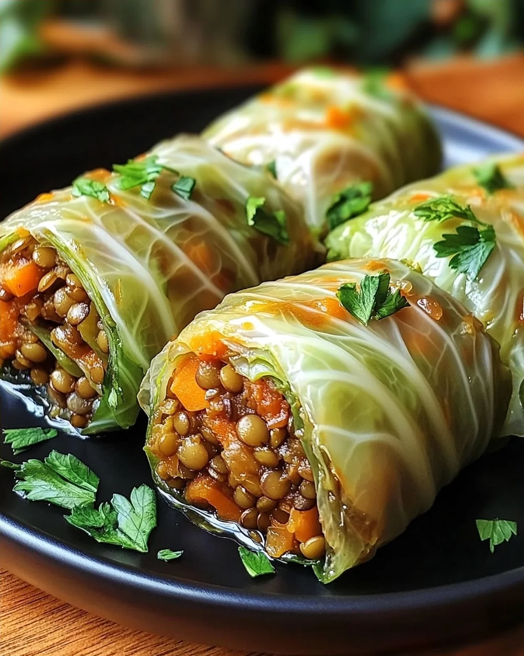 Vegane Kohlrouladen