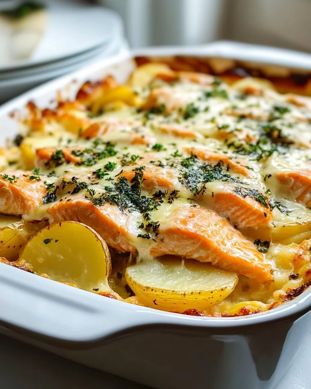 Zarter Lachs Auflauf mit Kartoffeln – Einfach und Lecker!