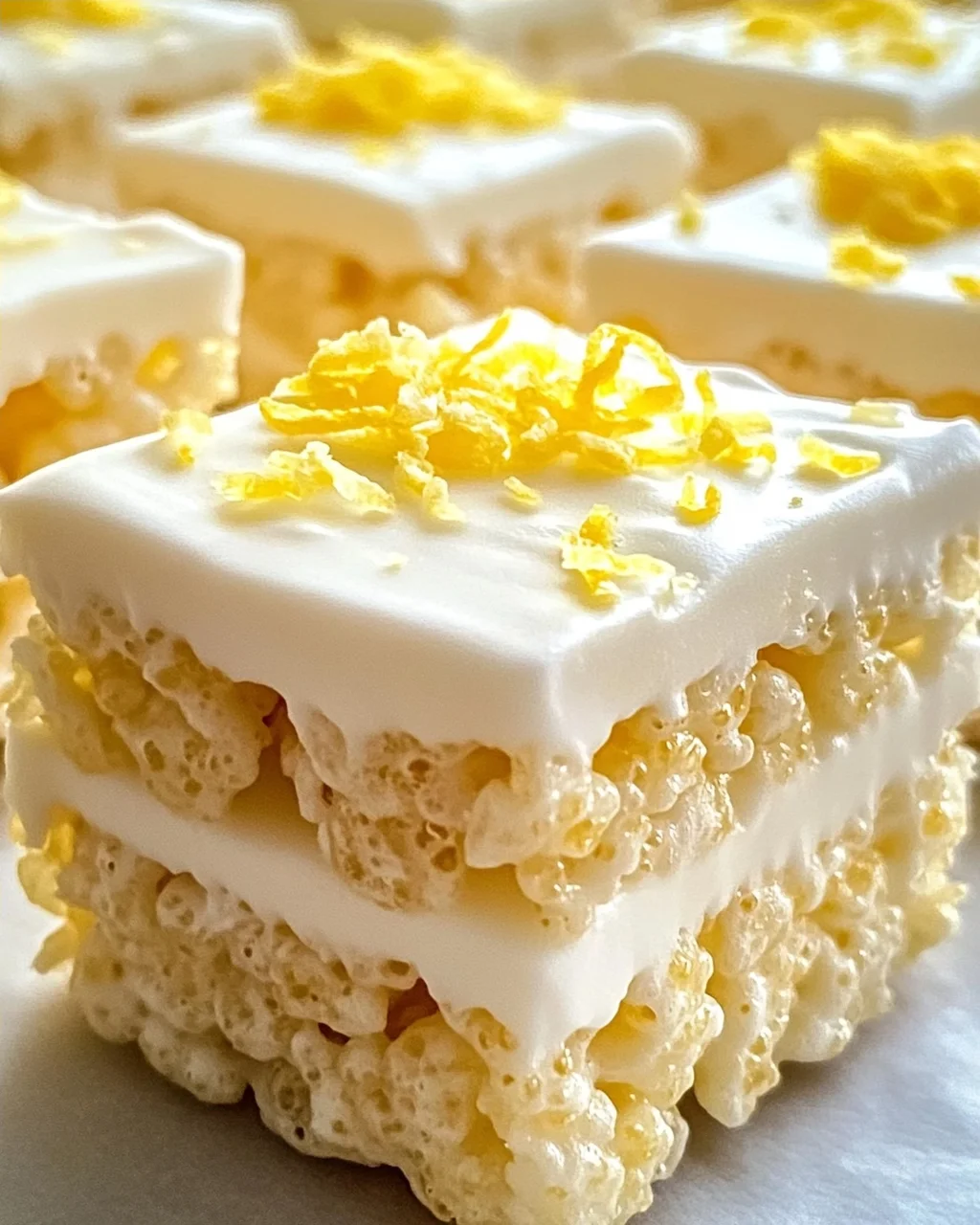 Zitronen Rice Krispy Leckerbissen für jeden Anlass